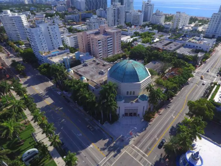 Emanu-El Synagogue located at 1701 Washington Ave August 20, 2016 in Miami Beach FL, USA